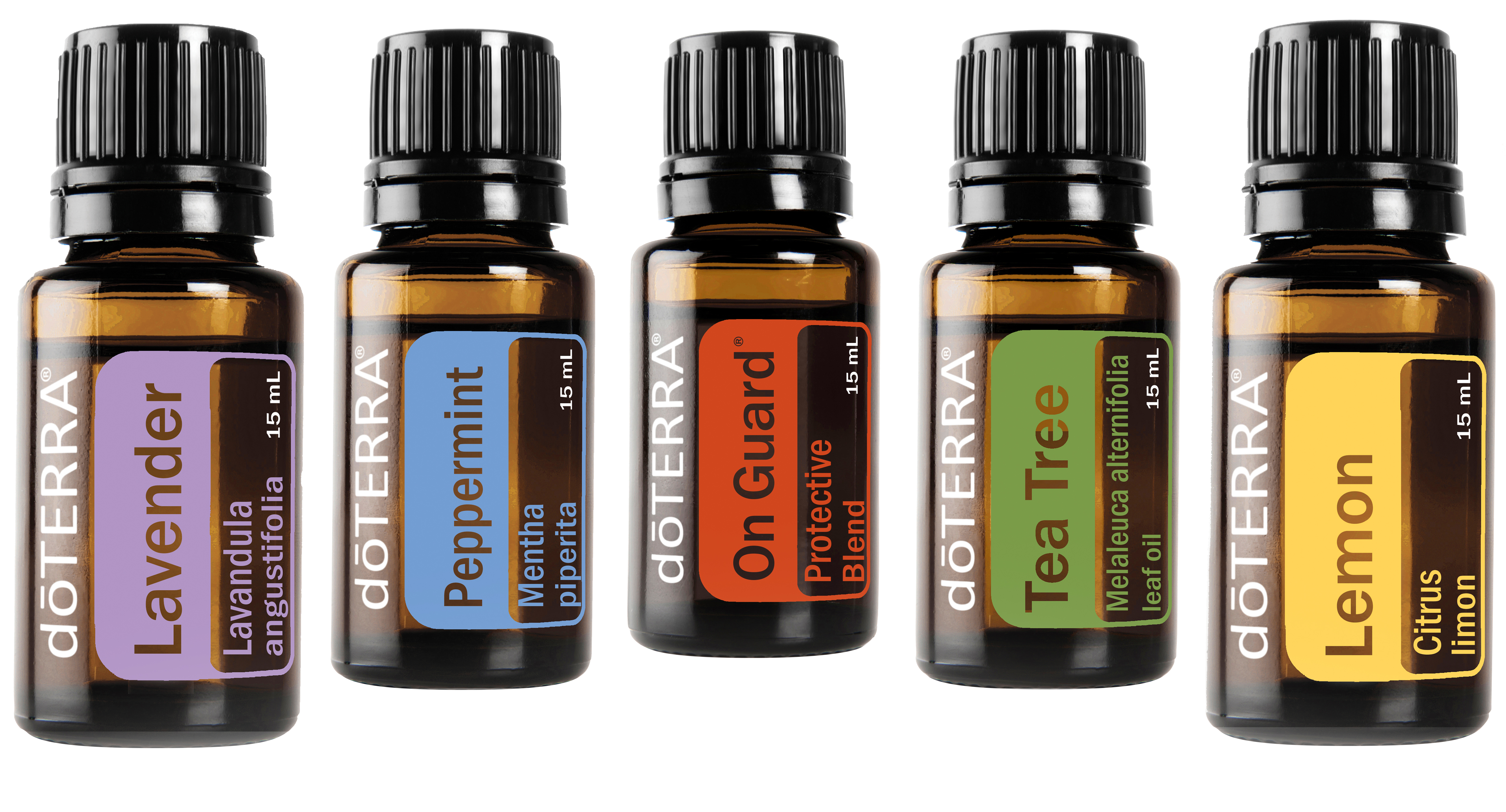 doTERRA Five Faves: Lavender, Peppermint, On Guard, Tea Tree, Lemon